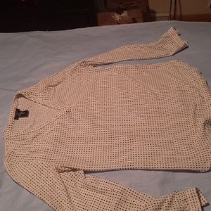 White and black blouse